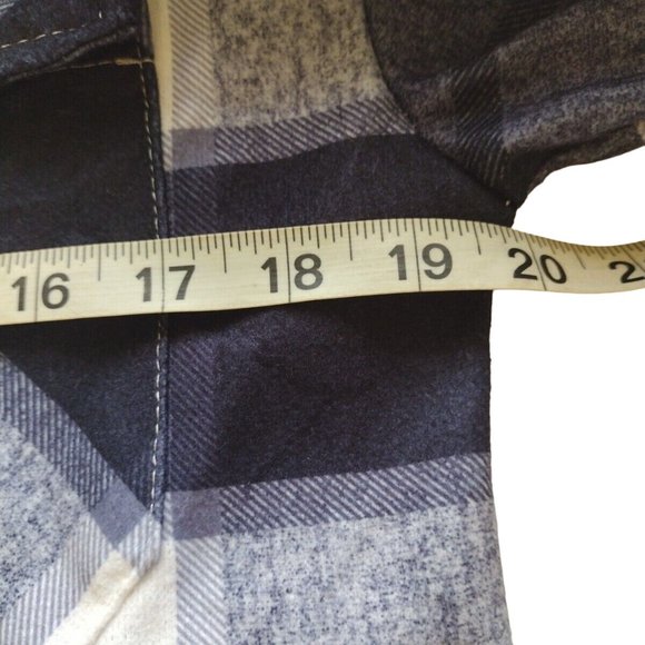 Fall Jacket Womens Large Plaid Button Up Game Night BBQ Football - Picture 4 of 13